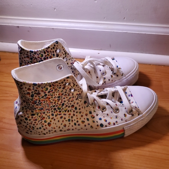 Converse Custom Pride Platform Chuck Taylor All Star By You Unisex Men 7/Women 5 - Picture 4 of 11